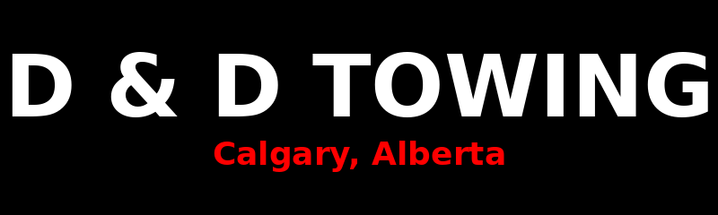D & D Towing Calgary Tow Truck Logo
